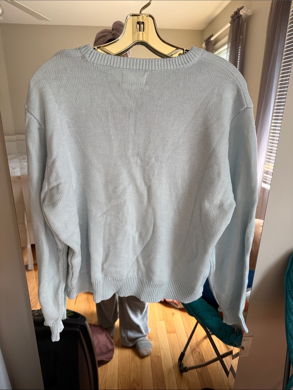 Peanuts Light Blue 'Hit The Slopes' Graphic Crewneck Sweater - Picture 2 of 2